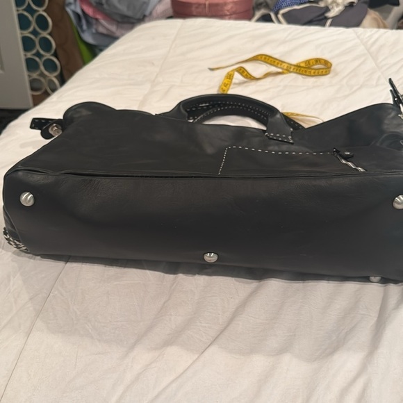 Gianni Segatta big black and white leather bag. Made in Italy 🇮🇹 - Picture 4 of 10